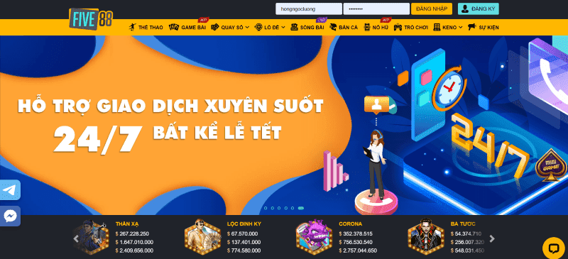 FIVE88 là một nhà cái hàng đầu trong ngành công nghiệp iGaming tại Châu Á